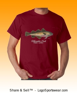 Atlantic Cod T-Shirt Design Zoom